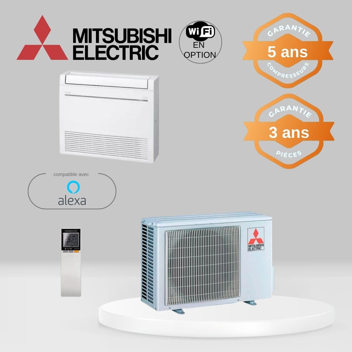 Climatisation Console Double Flux Mitsubishi MFZ-KT35VG