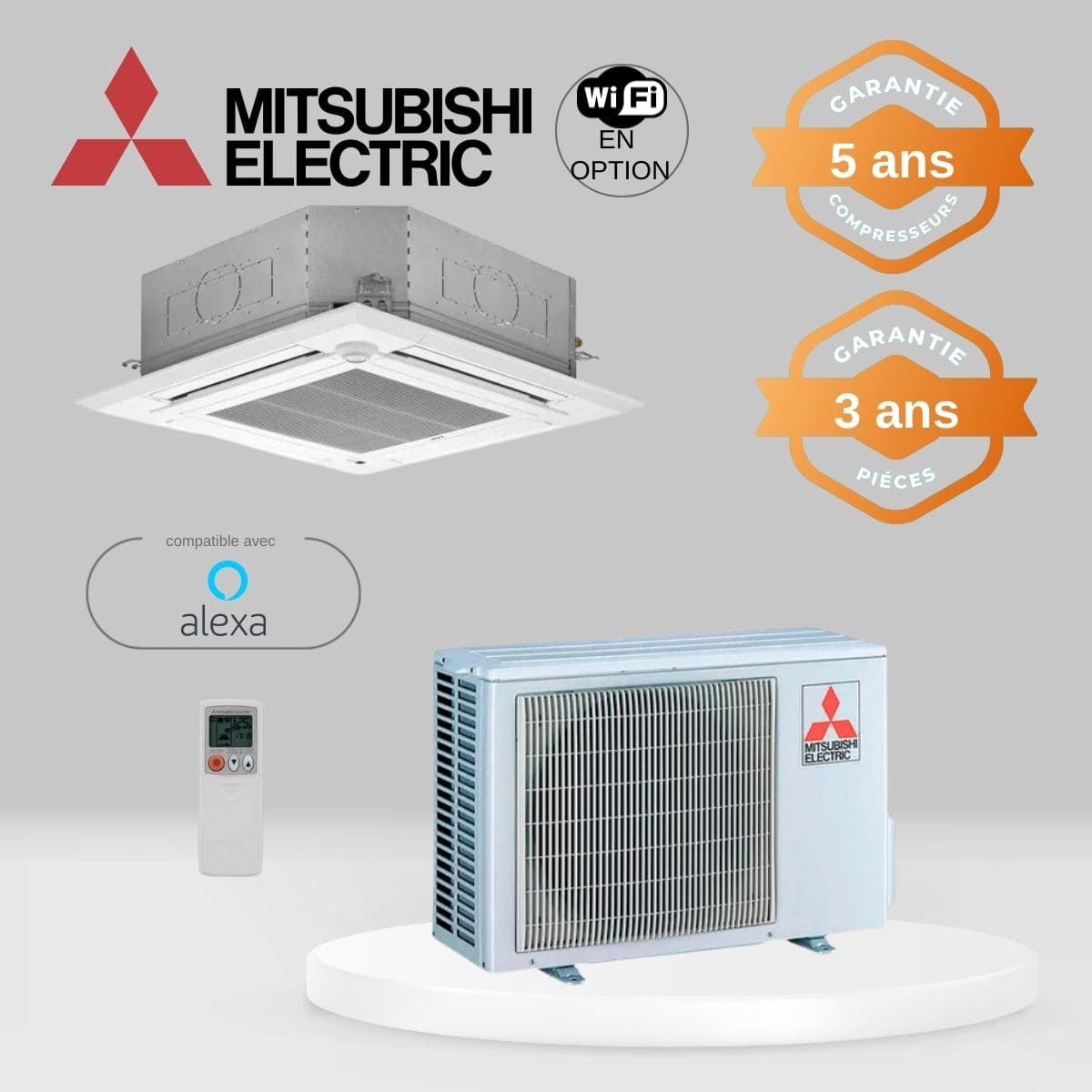 Climatiseur Cassette Mitsubishi PLA-M35EA