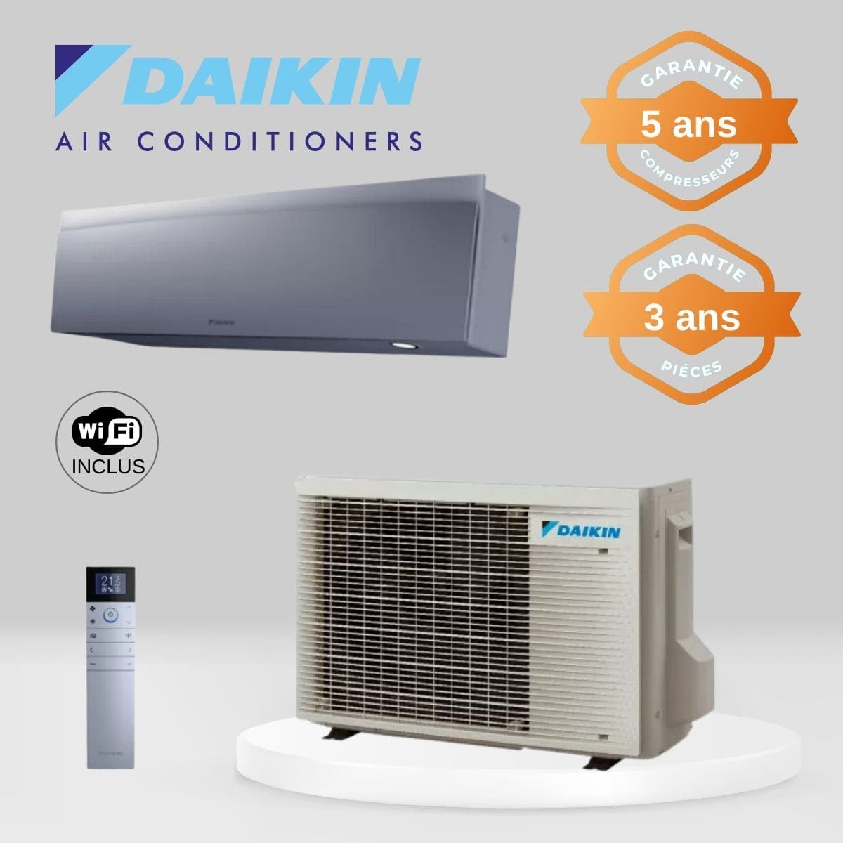 Climatiseur Daikin EMURA 3 FTXJ25AS + RXJ25A