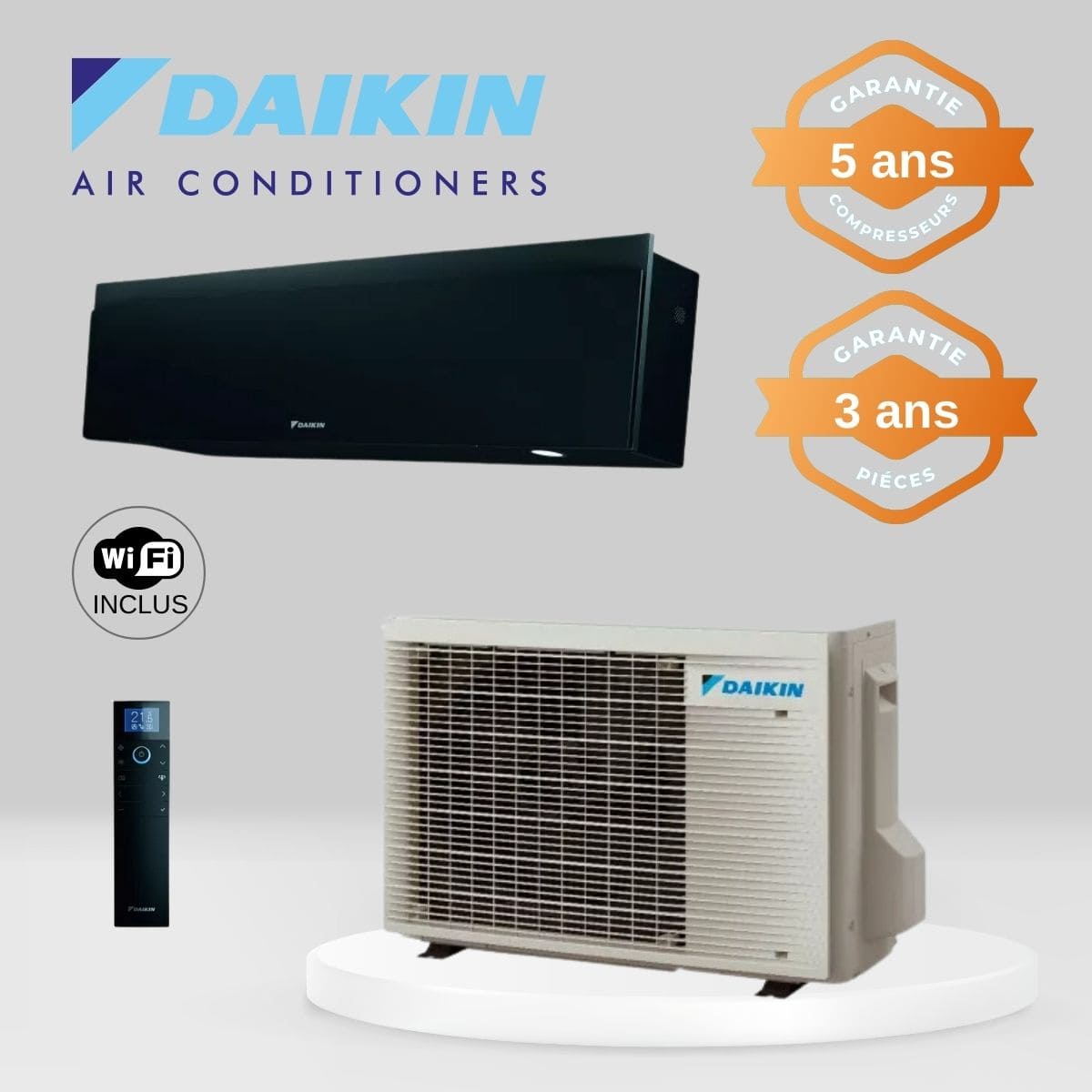 Climatiseur Daikin Emura 3 FTXJ25AB + RXJ25A