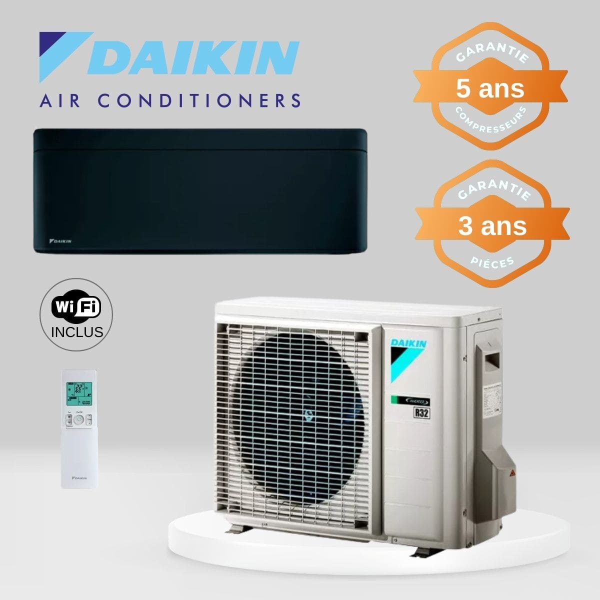 Climatiseur Daikin Stylish FTXA20BB + RXA20A