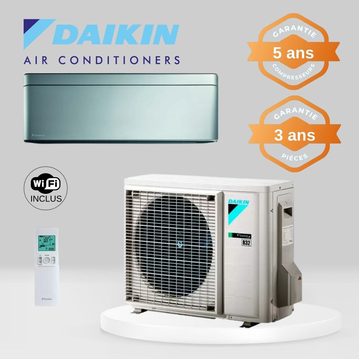 Climatiseur Daikin Stylish FTXA20BS + RXA20A