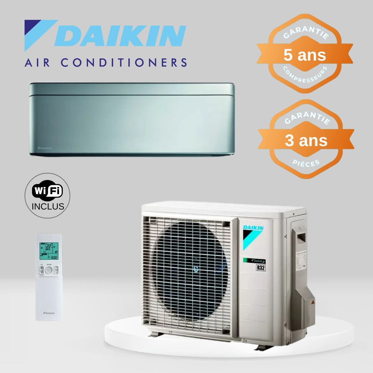 Climatiseur Daikin Stylish FTXA25BS + RXA25A