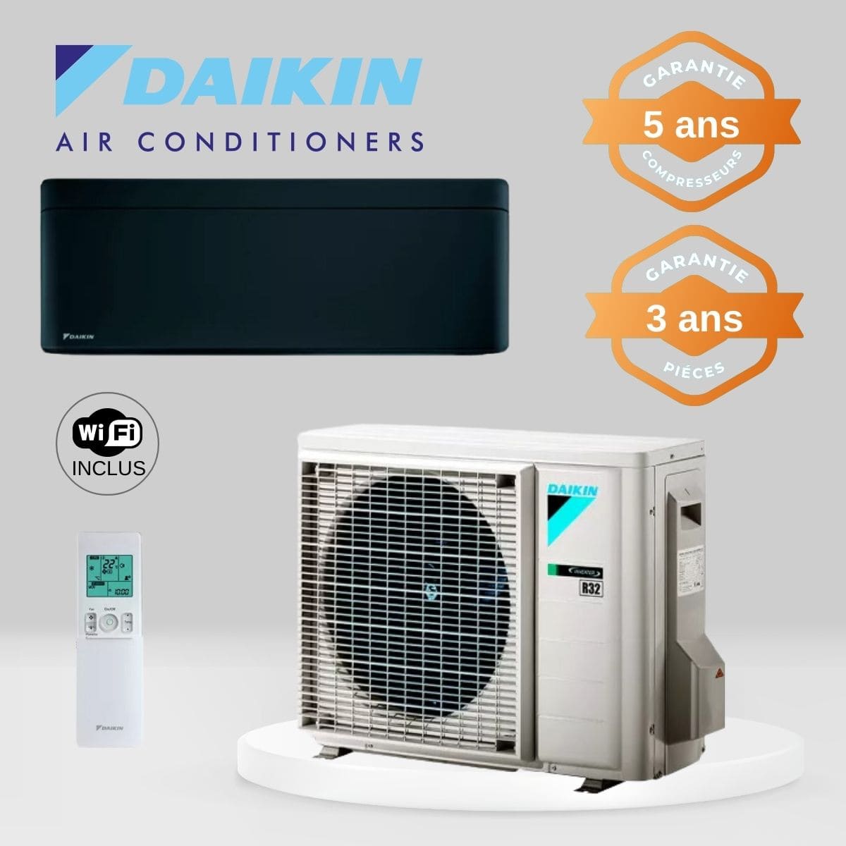 Climatiseur Daikin Stylish FTXA35BB + RXA35A