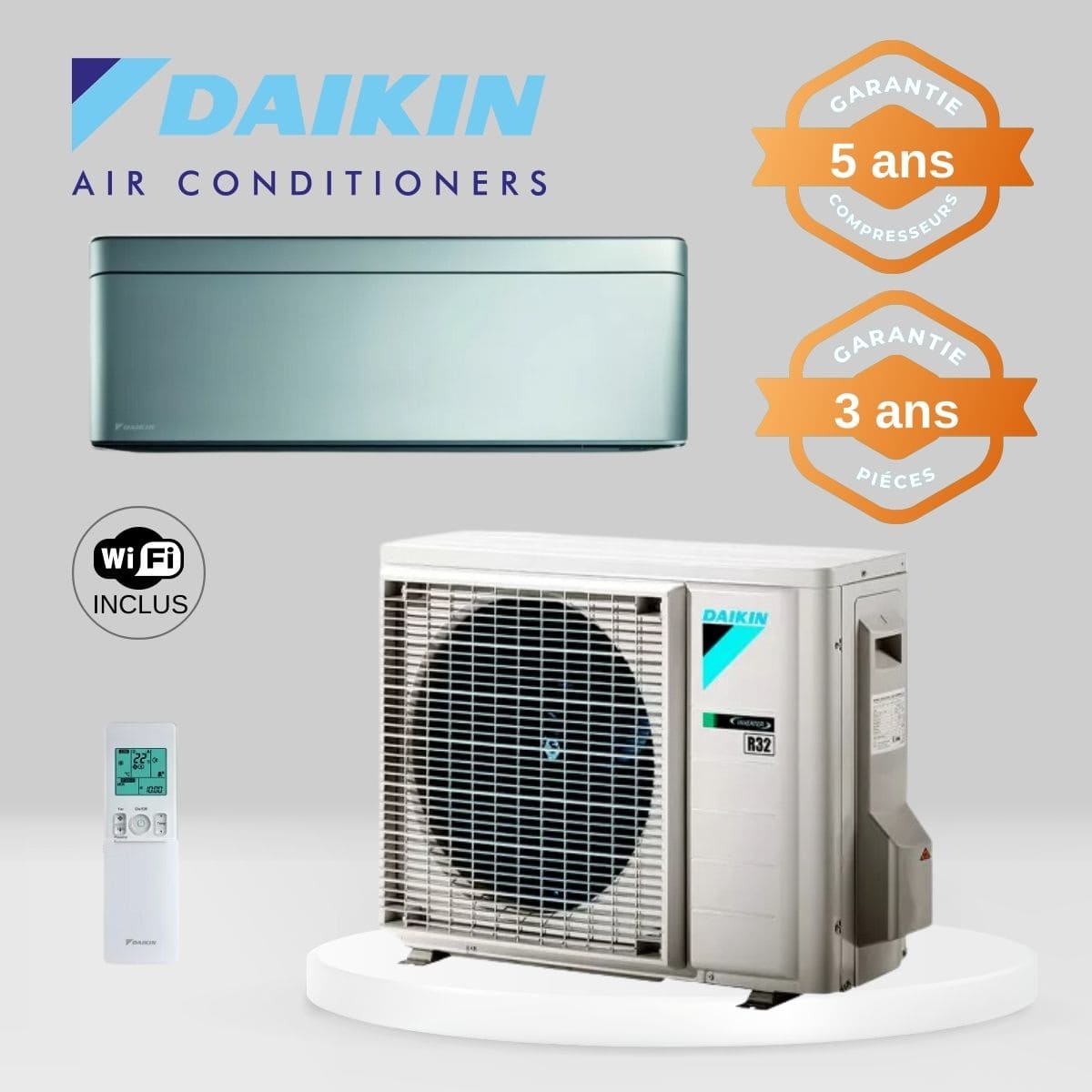 Climatiseur Daikin Stylish FTXA35BS + RXA35A