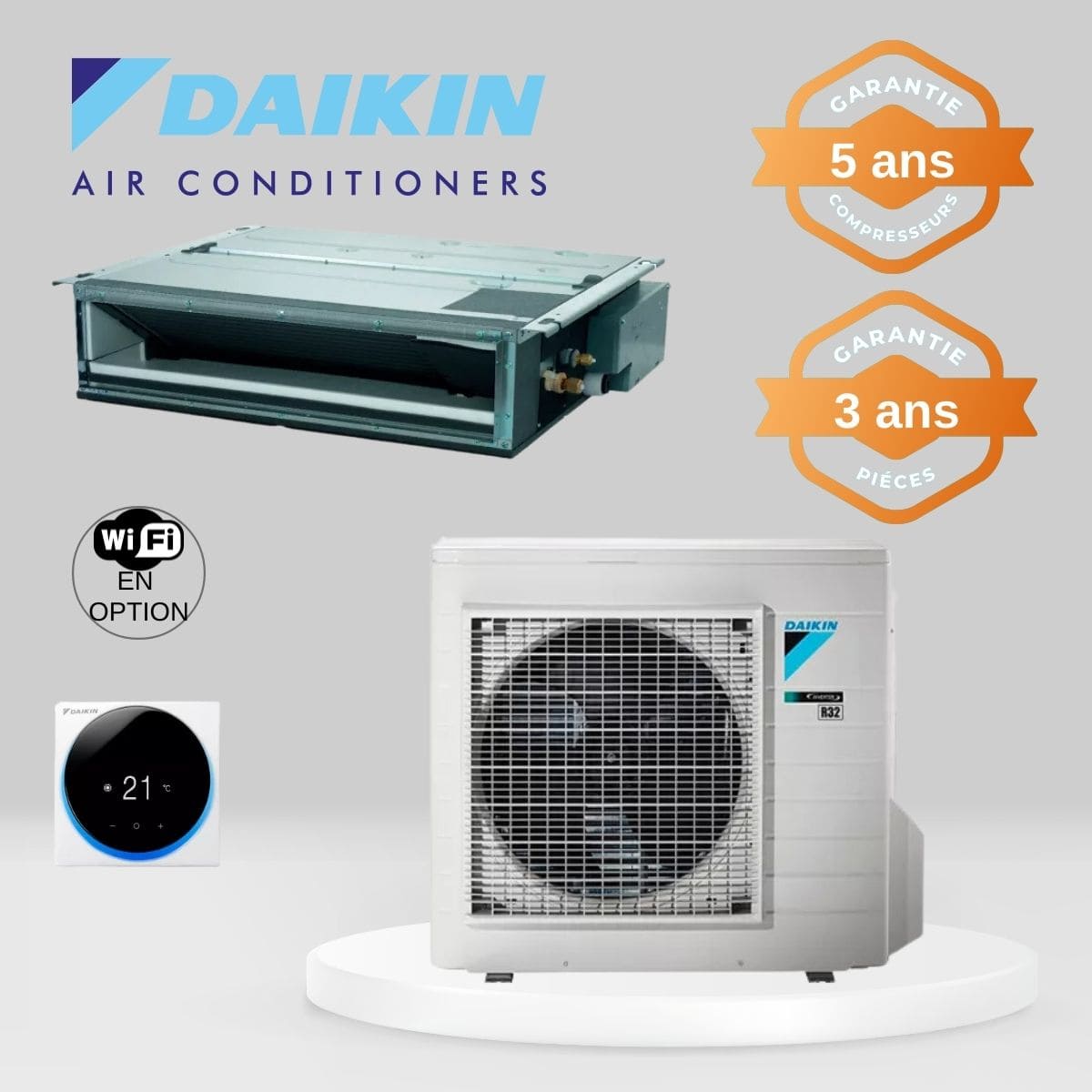 Climatiseur Gainable Daikin FDXM50F + RXM50R