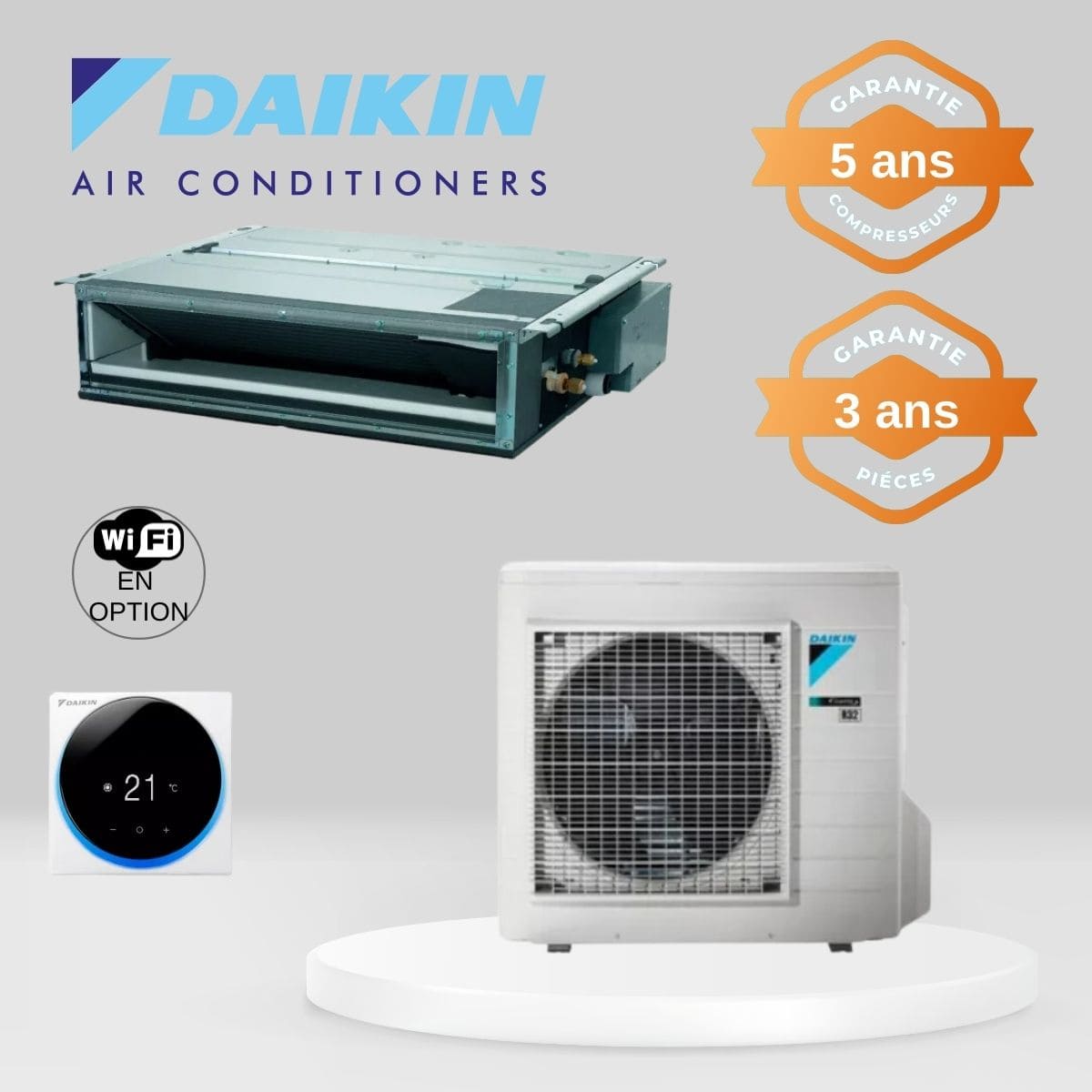 Climatiseur Gainable Daikin FDXM60F + RXM60R