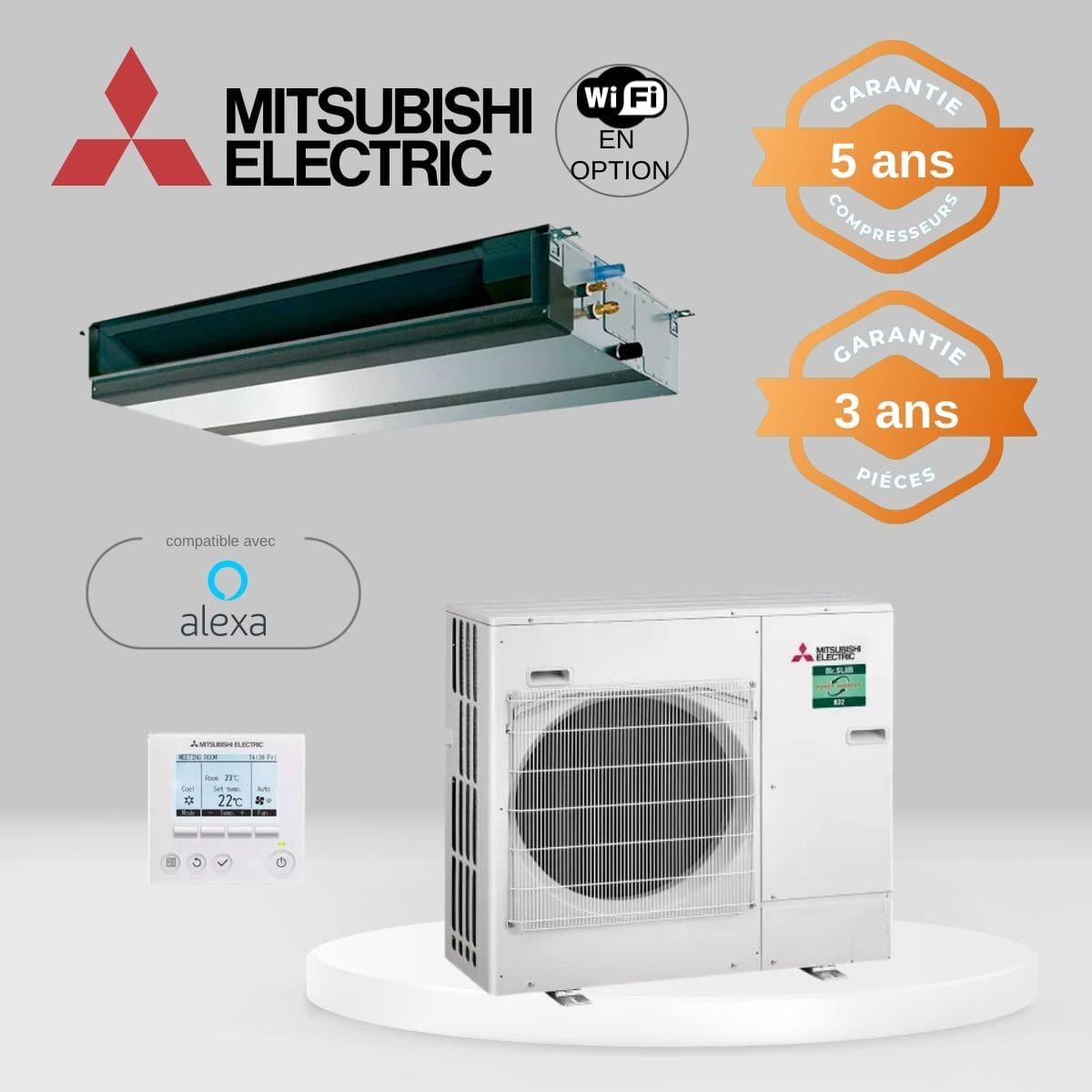 Climatiseur Gainable Mitsubishi PEAD-M125JA