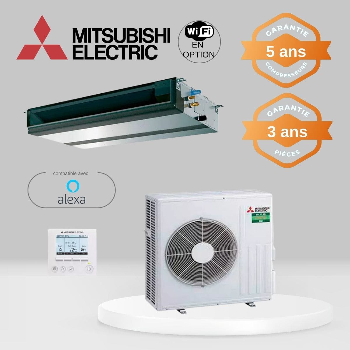 Climatiseur Gainable Mitsubishi PEAD-M71JA