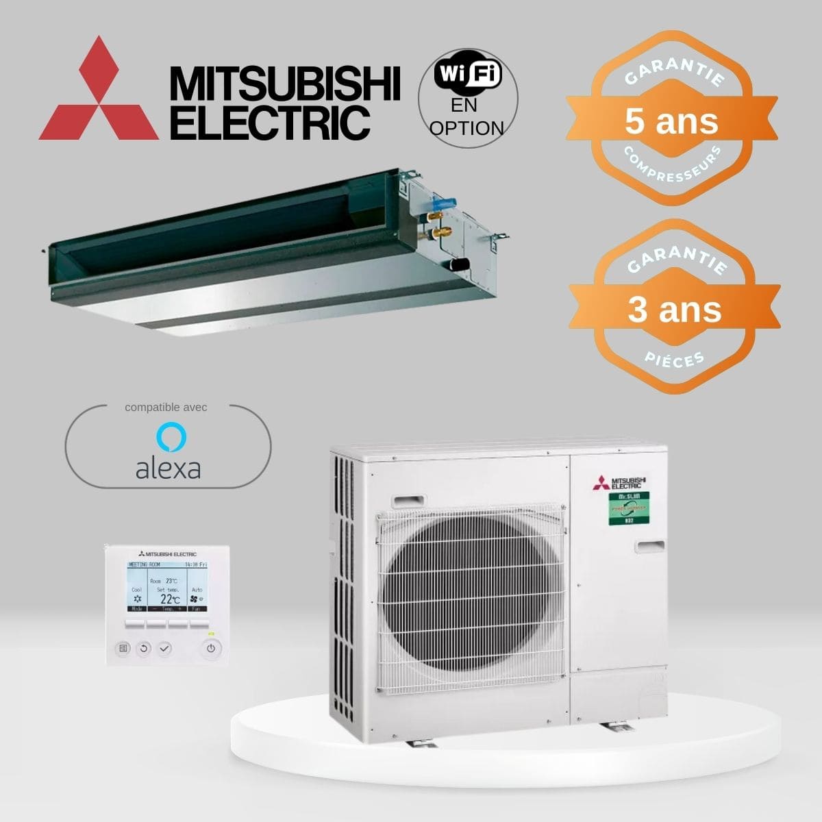 Climatiseur Gainable Mitsubishi PEAD-SM100JA