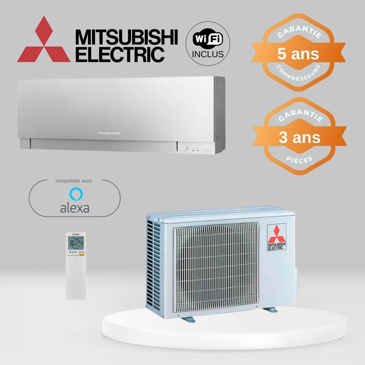Climatiseur Mitsubishi MSZ-EF25VGKS + MUZ-EF25VG
