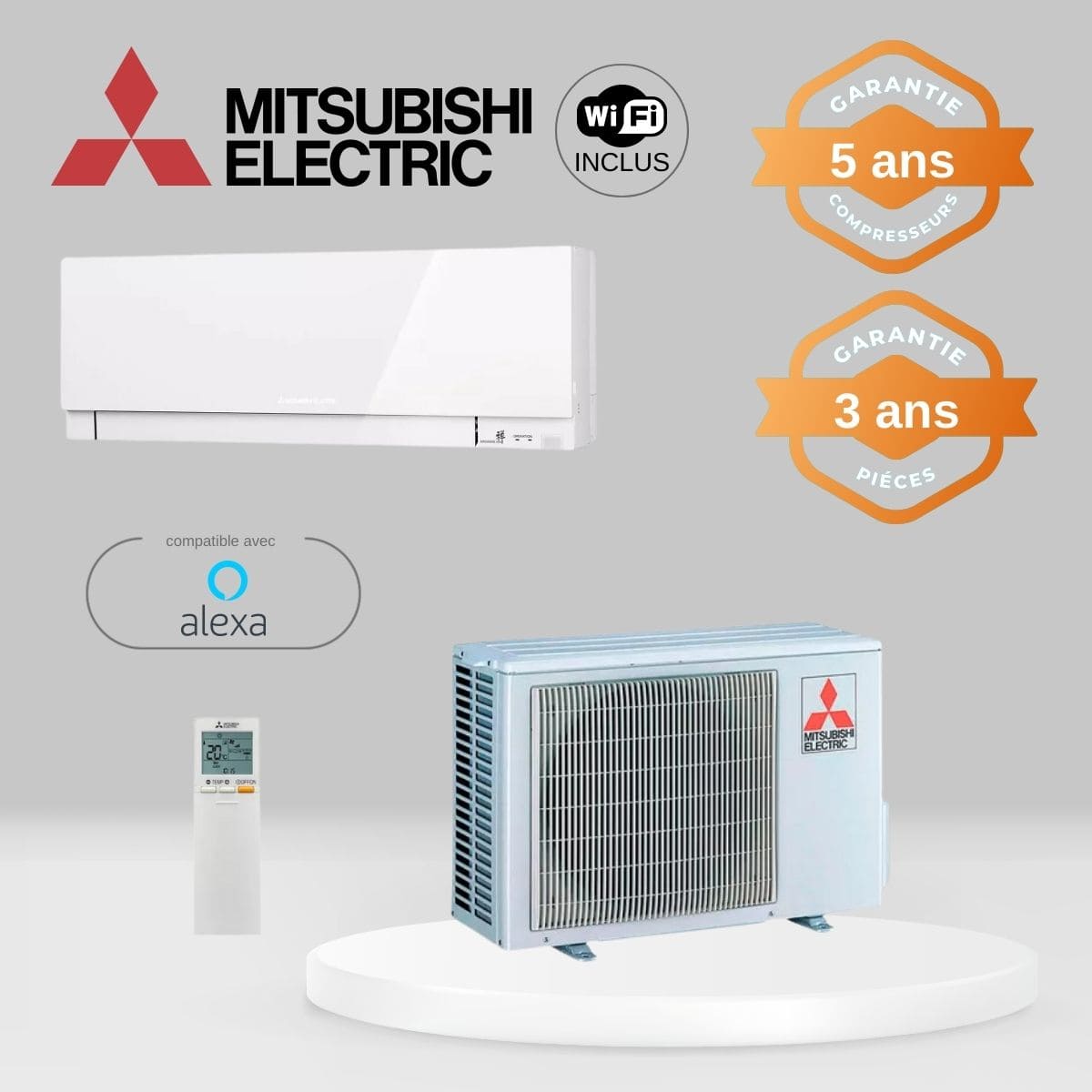 Climatiseur Mitsubishi MSZ-EF35VGKW + MUZ-EF35VG