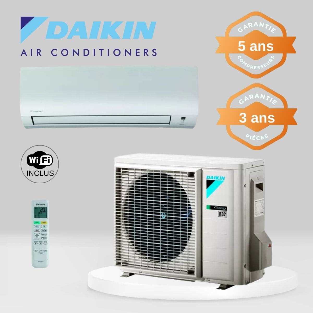 Climatiseur Mural Daikin FTXP35N + RXP35N