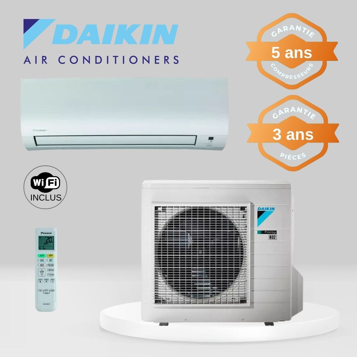 Climatiseur Mural Daikin FTXP71N + RXP71N