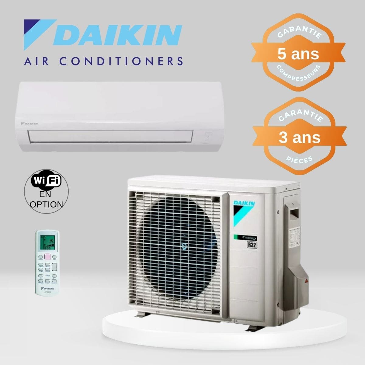 Climatiseur Mural Daikin Sensira FTXF35E + RXF35E