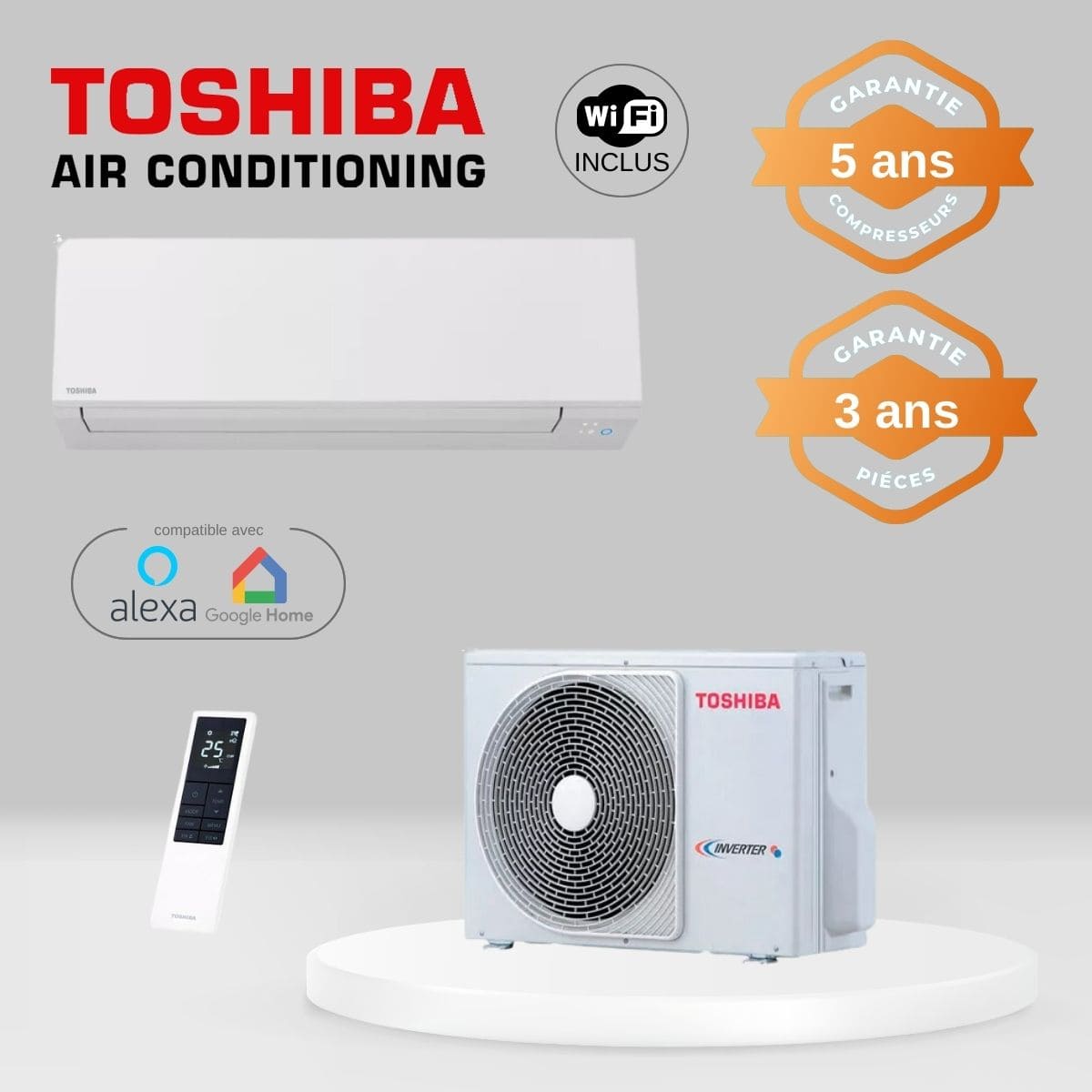 Climatiseur Mural TOSHIBA SHORAI 18 + RAS-18J2AVSG-E