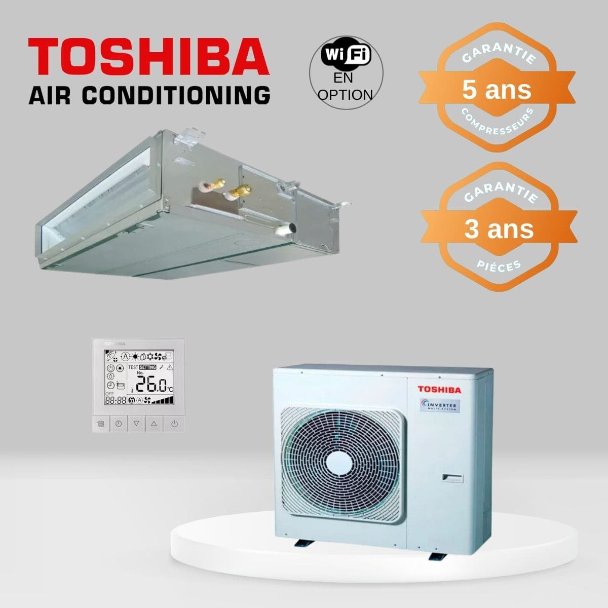 Climatiseur Toshiba Gainable RAV-RM1401BTP-E