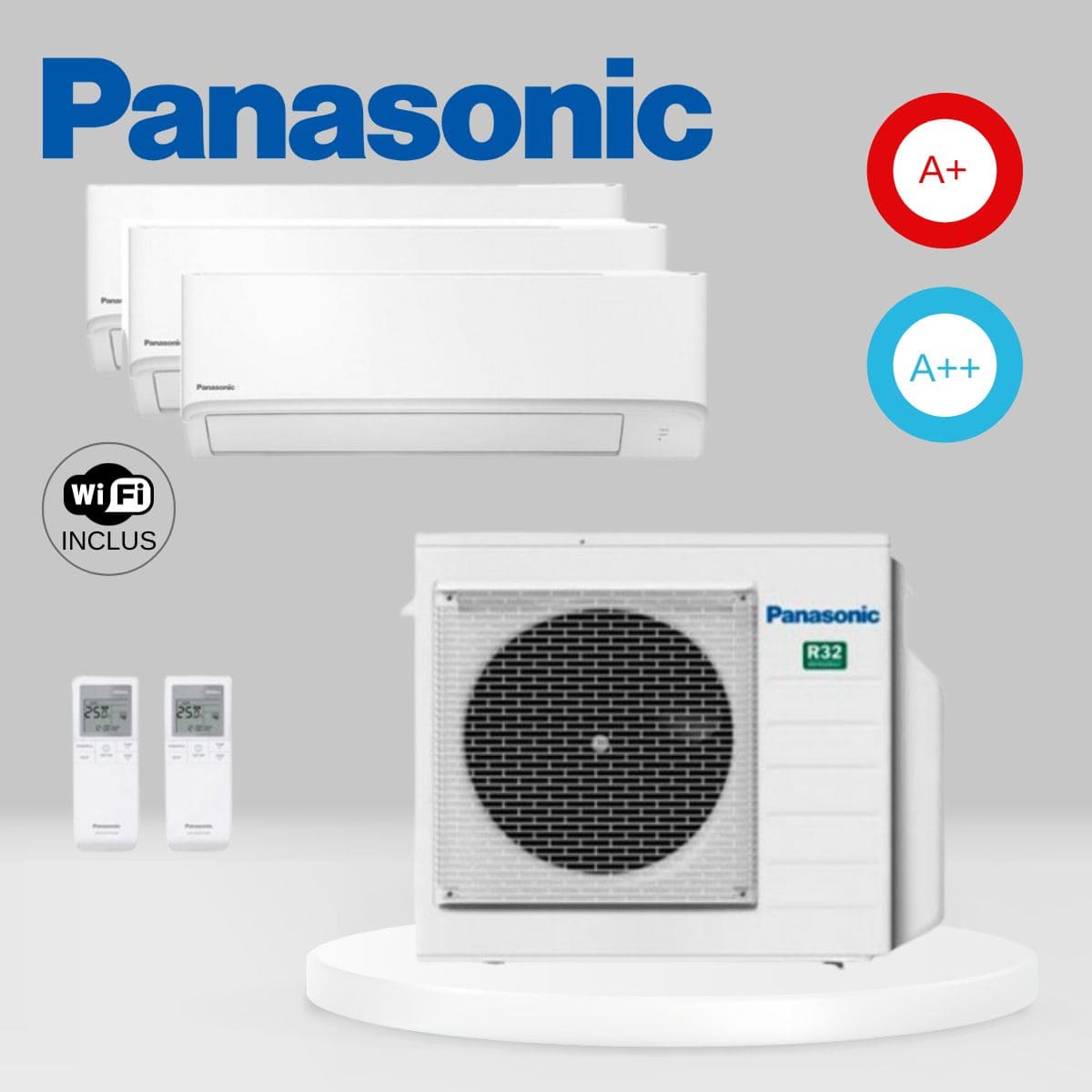 Air Conditionné Multi Split Panasonic CU-3TZ52TBE + 3 x CS-TZ20ZKEW