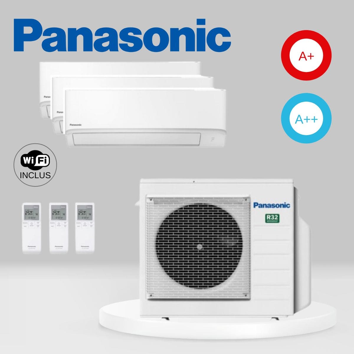 Air Conditionné Multi Split Panasonic CU-3Z68TBE + 2 x CS-TZ25ZKEW + CS-TZ35ZKEW