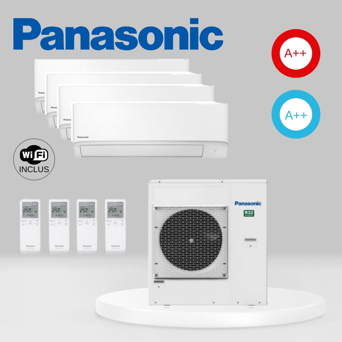 Air Conditionné Multi Split Panasonic CU-4Z80TBE + 3 x CS-TZ25ZKEW + CS-TZ35ZKEW