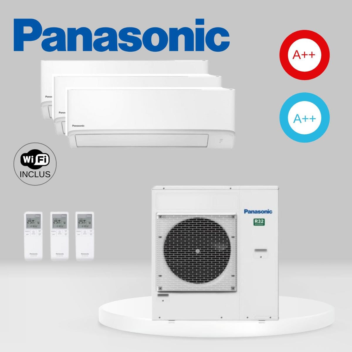 Air Conditionné Multi Split Panasonic CU-4Z80TBE + 3 x CS-TZ35ZKEW
