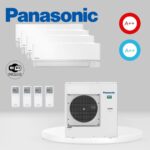 Air Conditionné Multi Split Panasonic CU-4Z80TBE + 4 x CS-TZ25ZKEW
