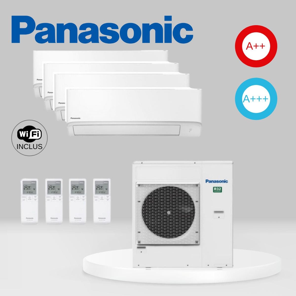 Air Conditionné Multi Split Panasonic CU-5Z90TBE + 2 x CS-TZ25ZKEW + 2 x CS-TZ35ZKEW