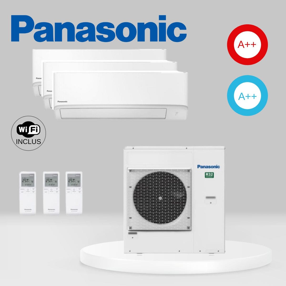 Air Conditionné Multi Split Panasonic CU-5Z90TBE + CS-TZ25ZKEW + CS-TZ35ZKEW + CS-TZ42ZKEW