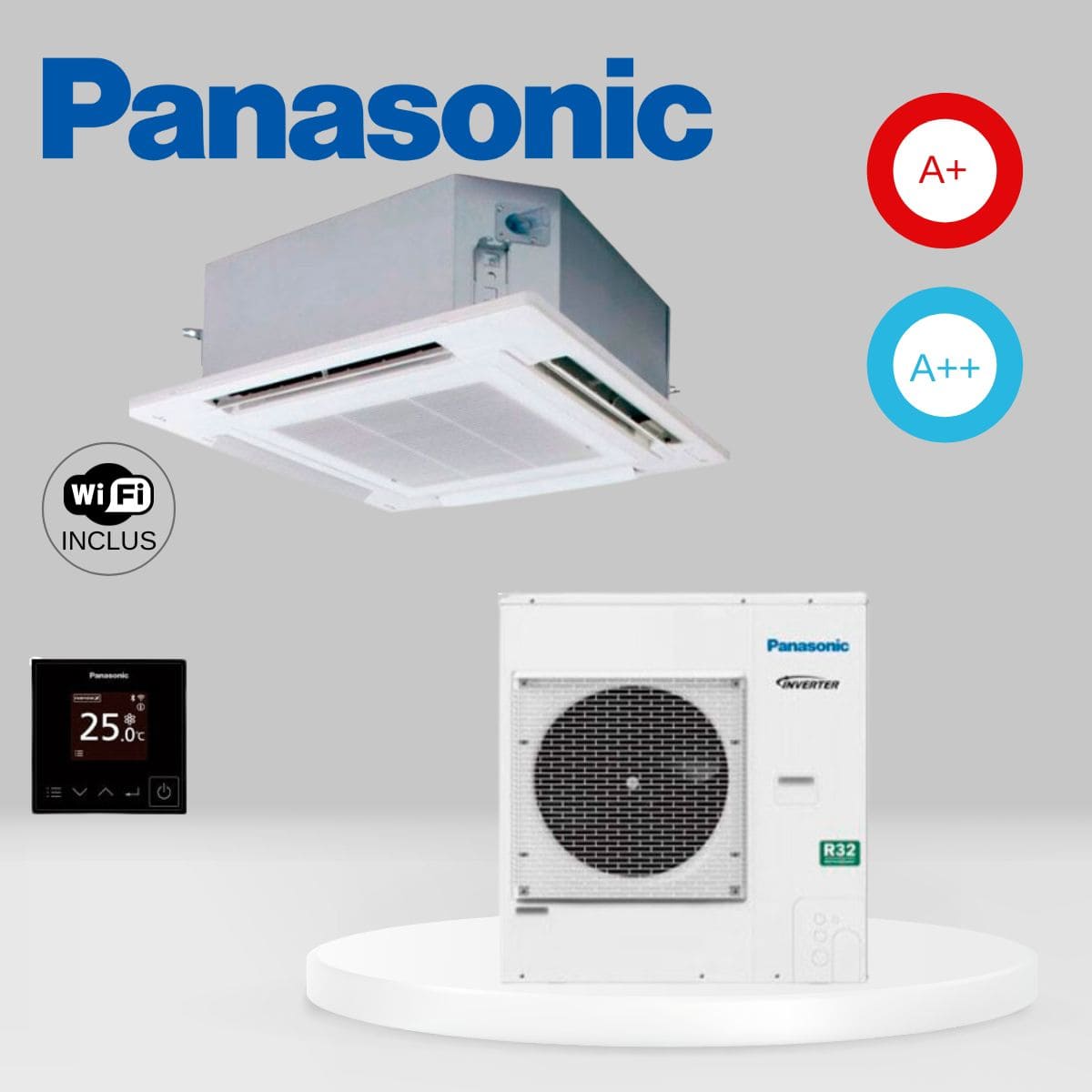 Climatiseur cassettes Panasonic PACi NX Standard S-1014PU3E + U-100PZ3E5