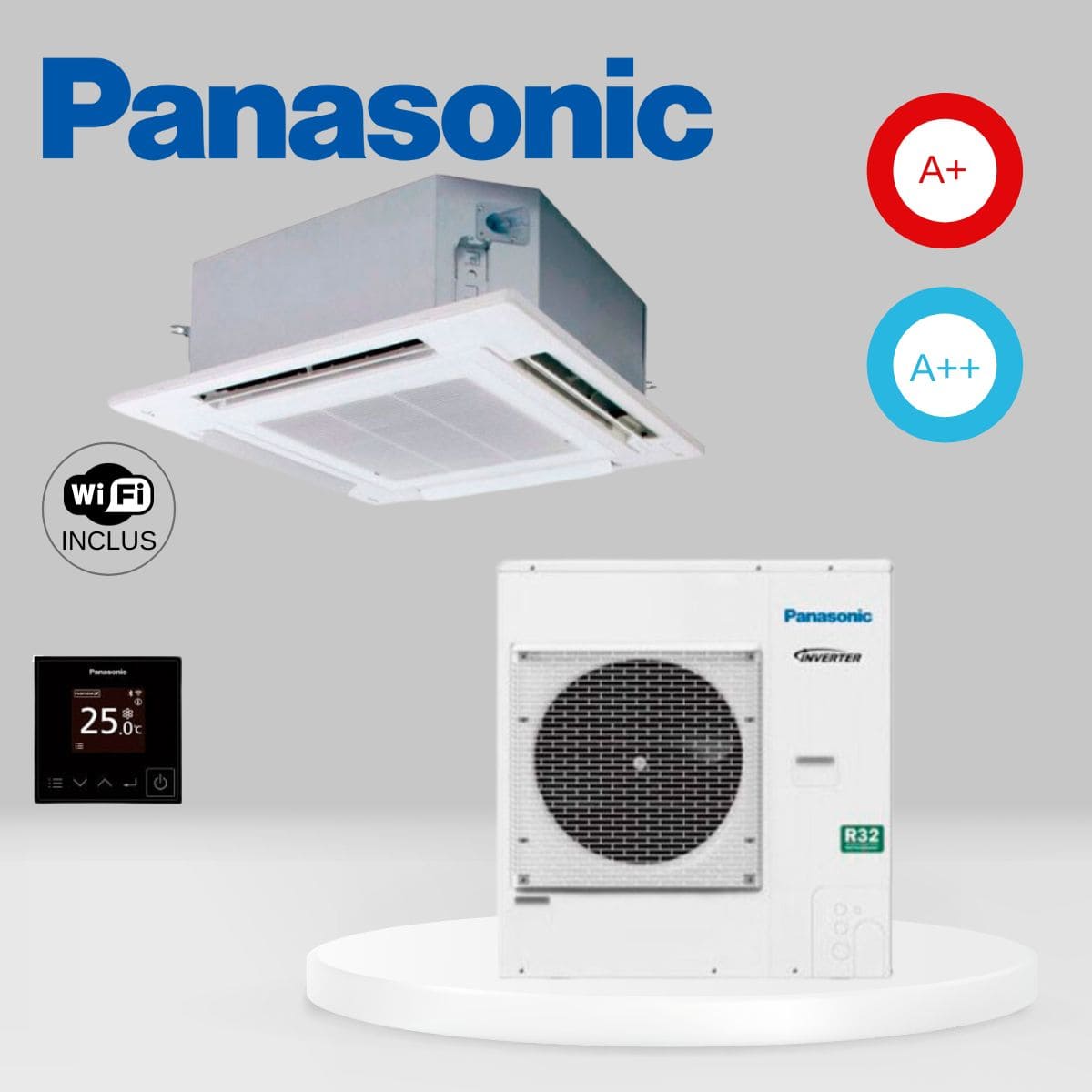 Climatiseur cassettes Panasonic PACi NX Standard S-1014PU3E + U-125PZ3E5