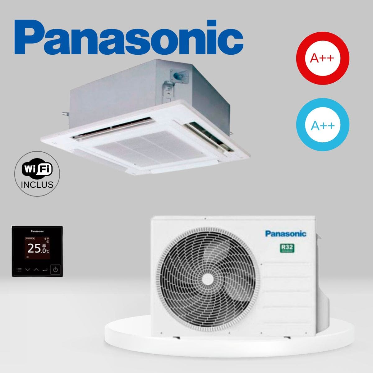 Climatiseur cassettes Panasonic PACi NX Standard S-3650PU3E + U-50PZ3E5