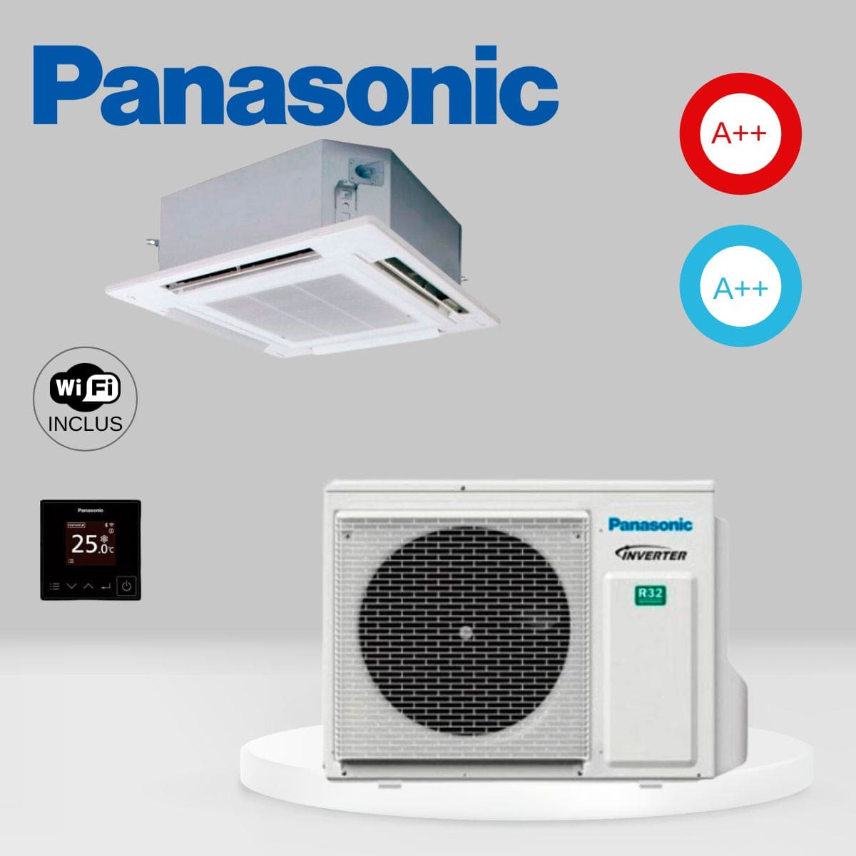 Climatiseur cassettes Panasonic PACi NX Standard S-6071PU3E + U-60PZ3E5A
