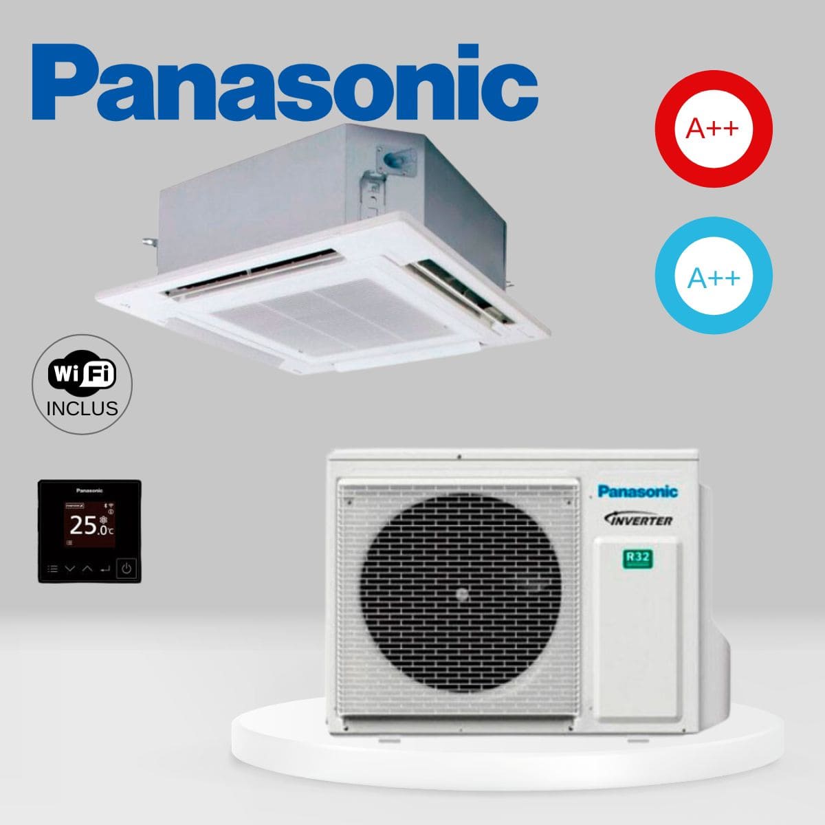 Climatiseur cassettes Panasonic PACi NX Standard S-6071PU3E + U-71PZ3E5A