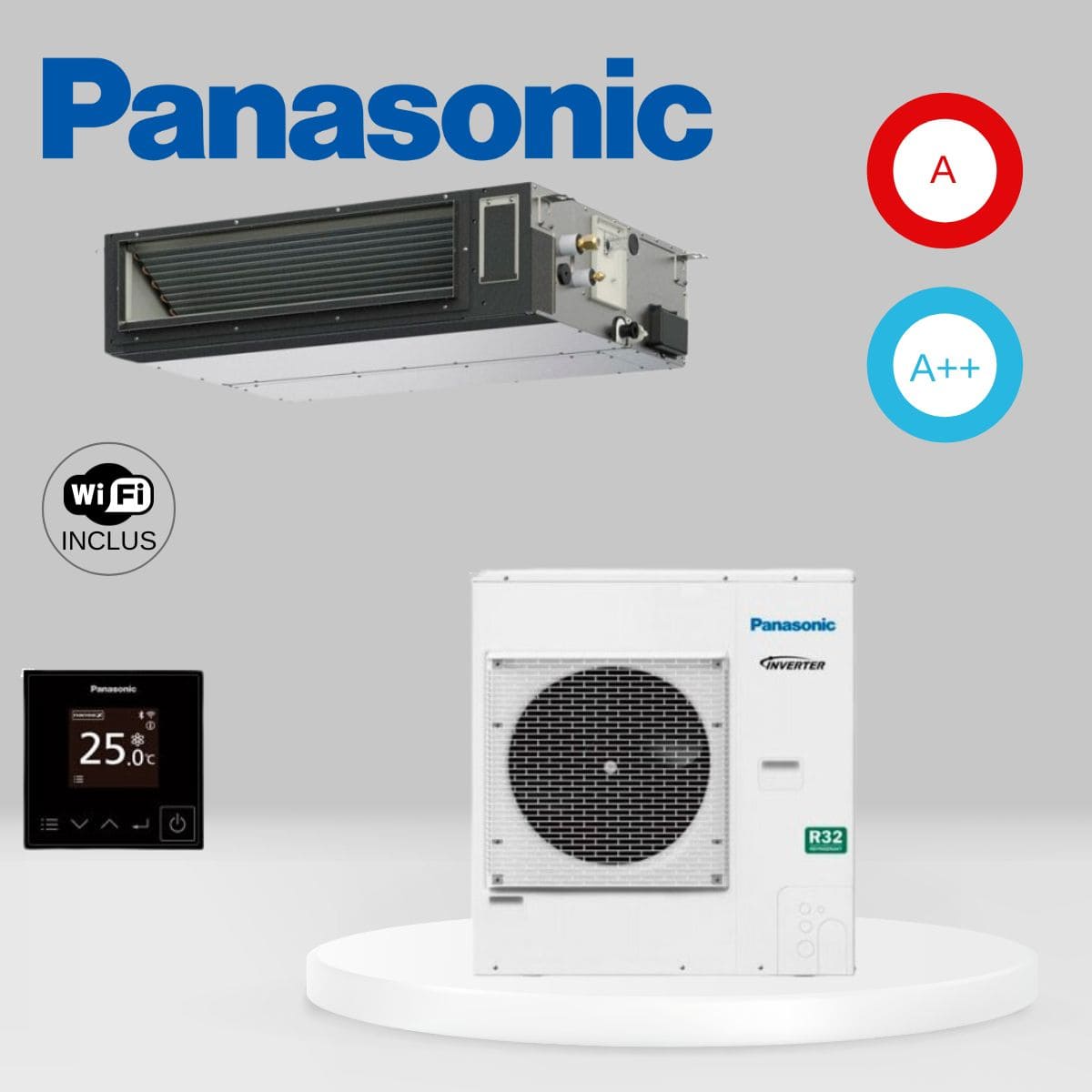 Climatiseur gainable Panasonic PACi NX Standard S-1014PF3E + U-100PZ3E5