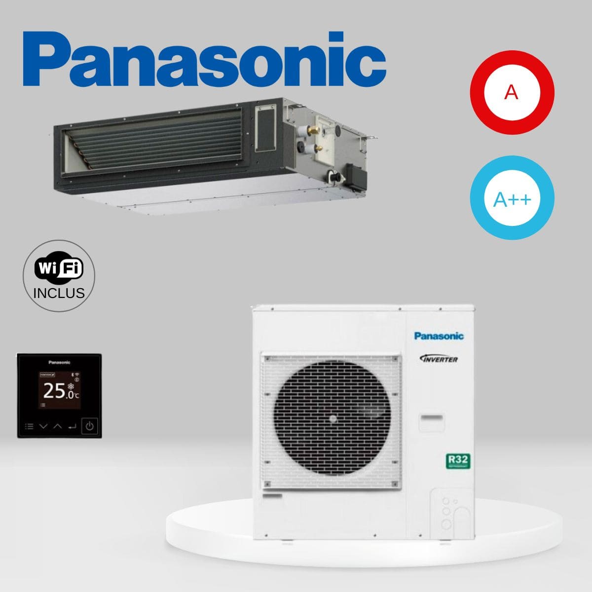 Climatiseur gainable Panasonic PACi NX Standard S-1014PF3E + U-140PZ3E5