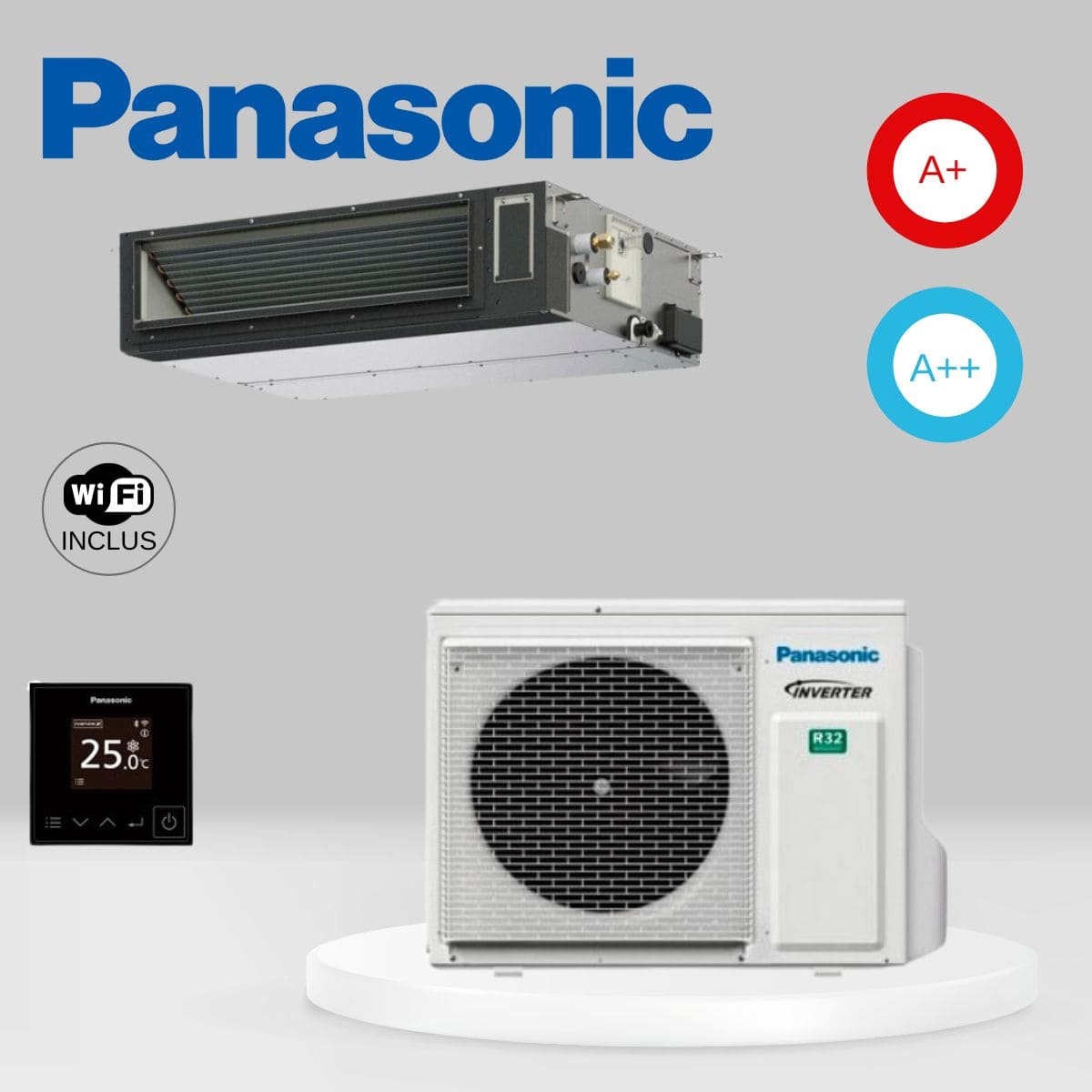 Climatiseur gainable Panasonic PACi NX Standard S-3650PF3E + U-50PZ3E5