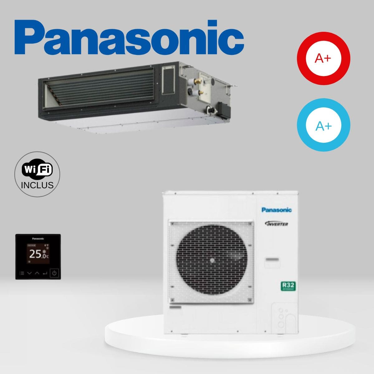 Climatiseur gainable Panasonic PACi NX Standard S-6071PF3E + U-71PZ3E5A