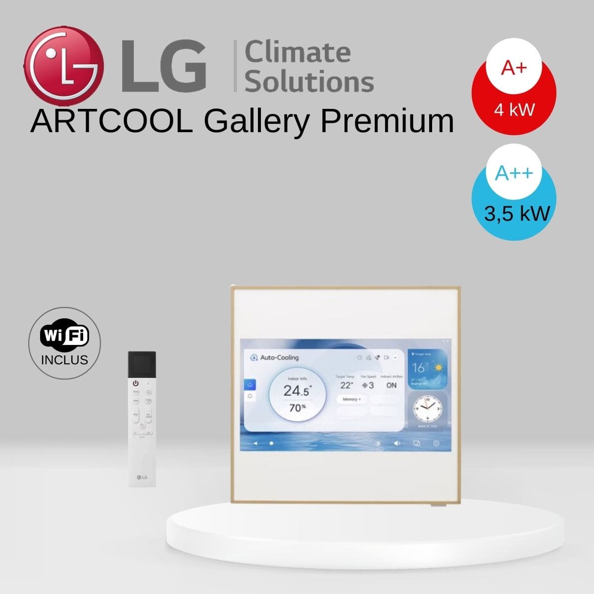 Unités intérieures ARTCOOL Gallery Premium LG - A09GA2.NSE - A12GA2.NSE